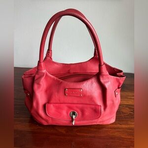 Red Kate Spade Slouchy Boho Bag - Very Used